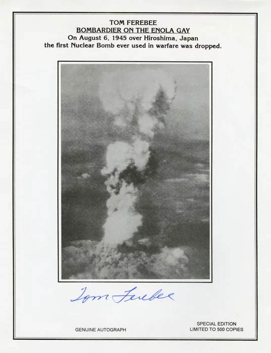Tom Ferebee autograph