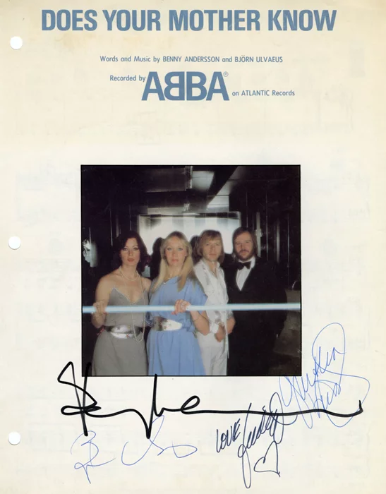 Abba autograph