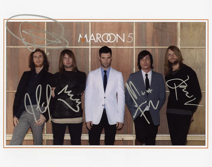 Maroon 5 autograph