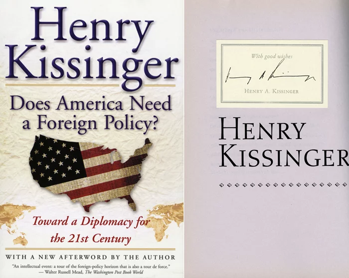 Henry Kissinger autograph