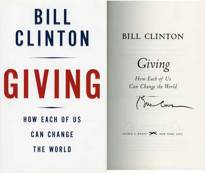 Bill Clinton autograph