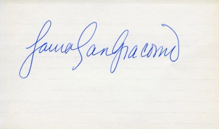 Laura San Giacomo autograph