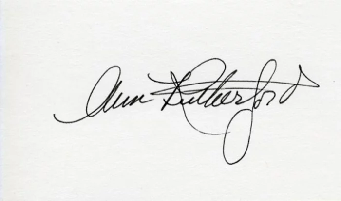 Ann Rutherford autograph