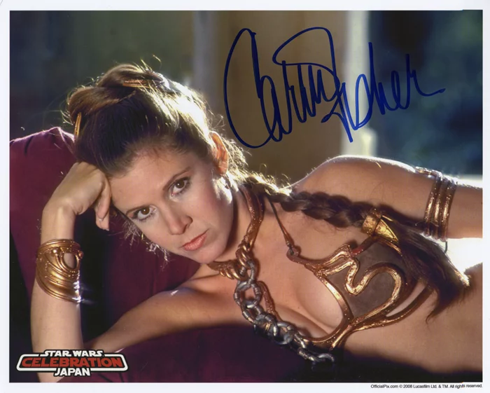 Carrie Fisher autograph