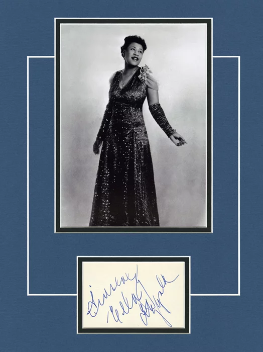 Ella Fitzgerald autograph