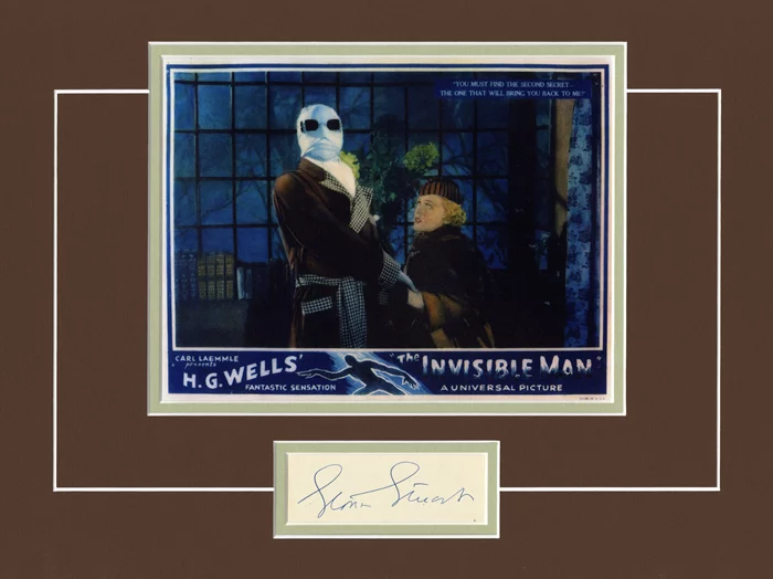 The Invisible Man autograph