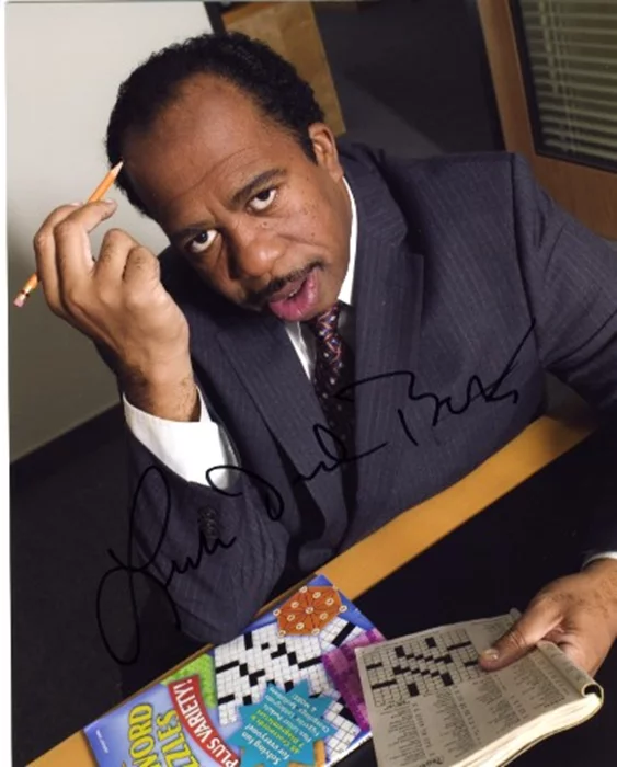 Leslie David Baker autograph
