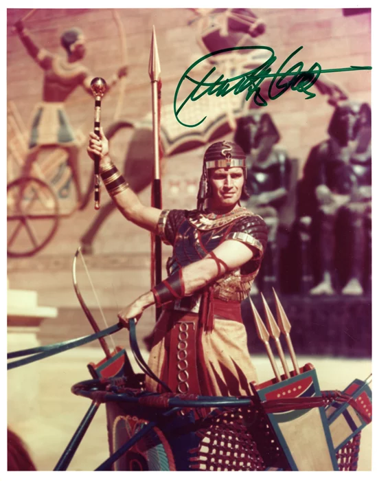 Charlton Heston autograph