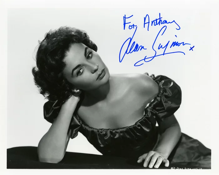 Jean Simmons autograph
