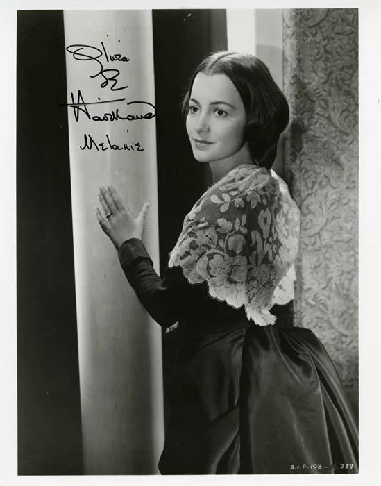 Olivia DeHavilland autograph