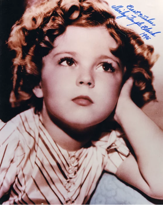 Shirley Temple Black autograph