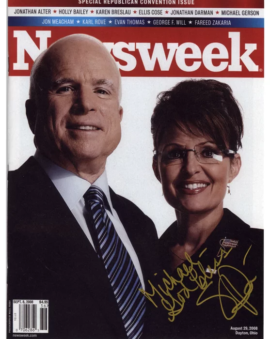 Sarah Palin autograph