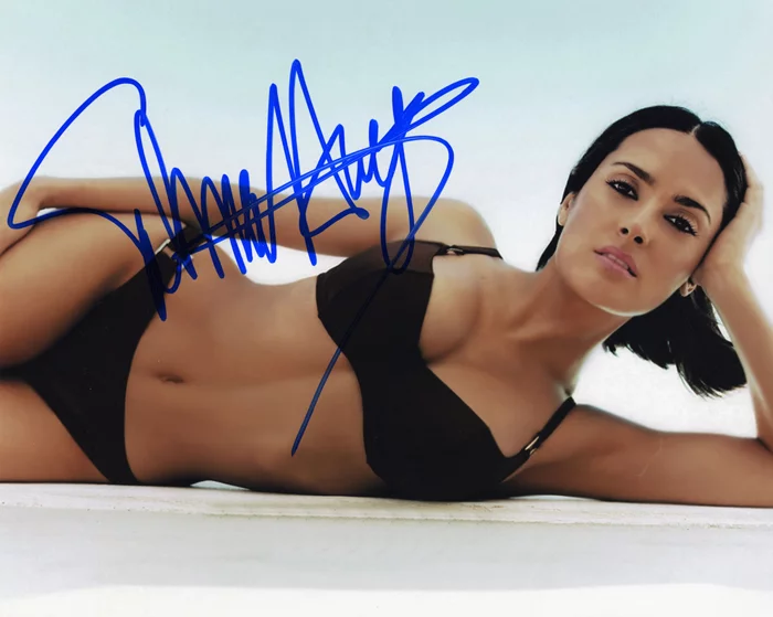 Salma Hayek autograph