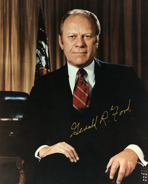 Gerald Ford autograph