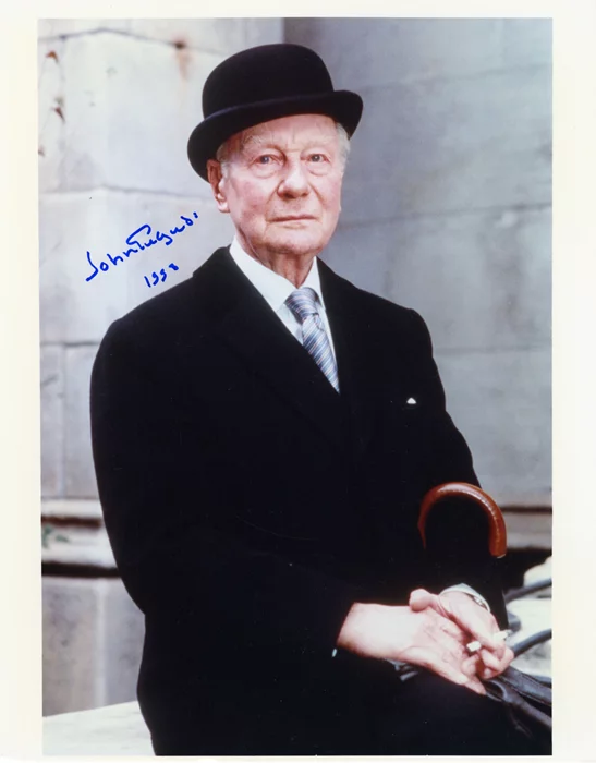 John Gielgud autograph