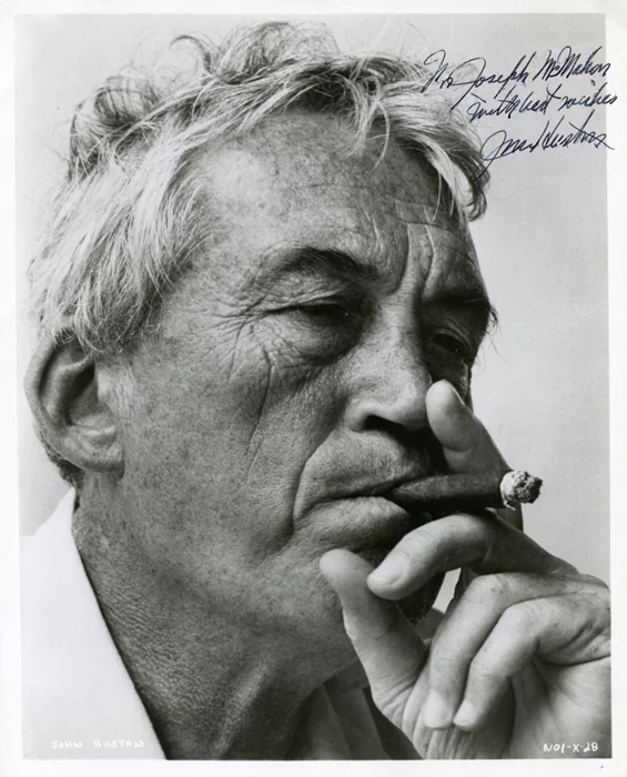 John Huston autograph