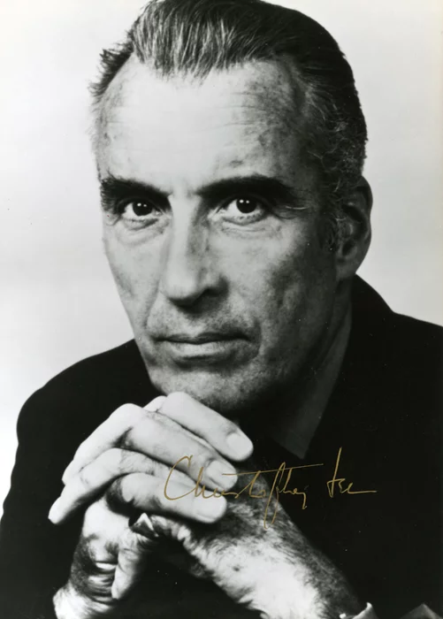 Christopher Lee autograph