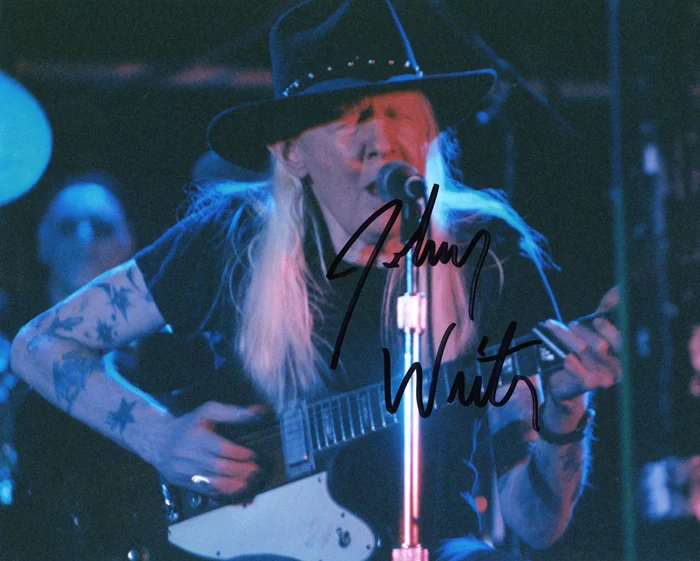 Johnny Winter autograph