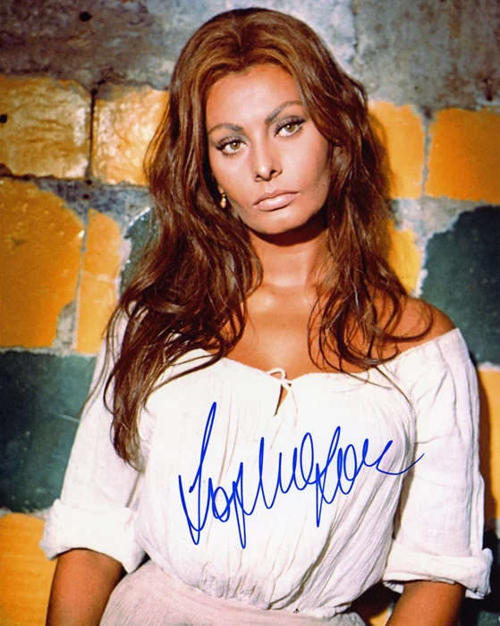 Sophia Loren autograph