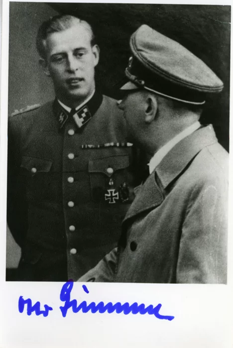 Otto Gunsche autograph