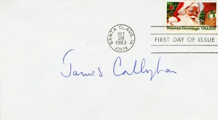 James Callaghan autograph
