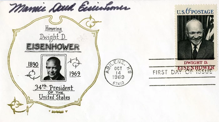 Mamie Daud Eisenhower autograph