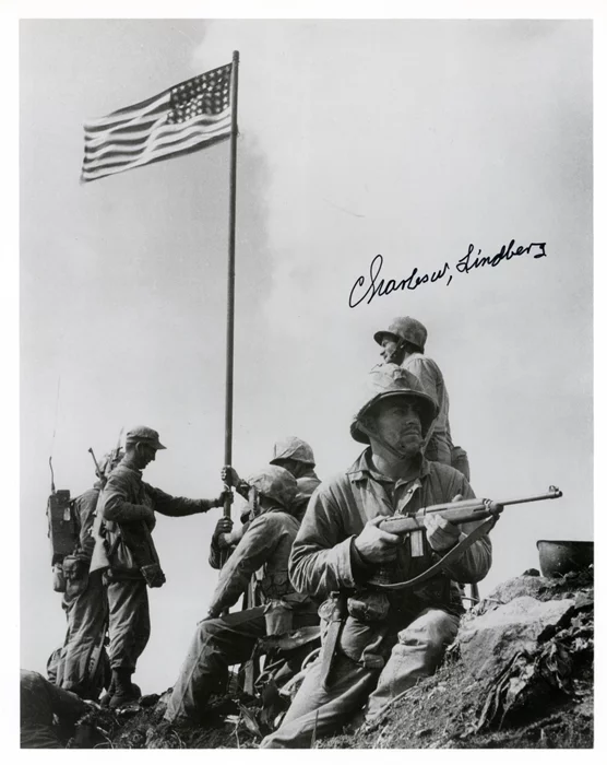 Charles W. Lindberg autograph