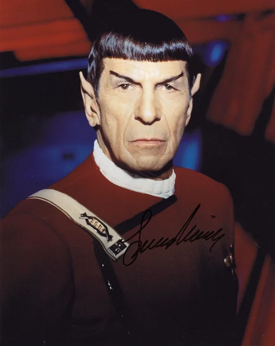 Leonard Nimoy autograph