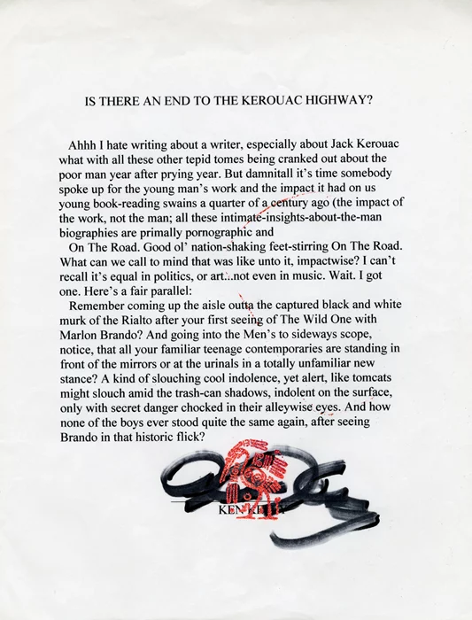 Ken Kesey autograph