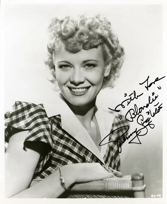 Penny Singleton autograph