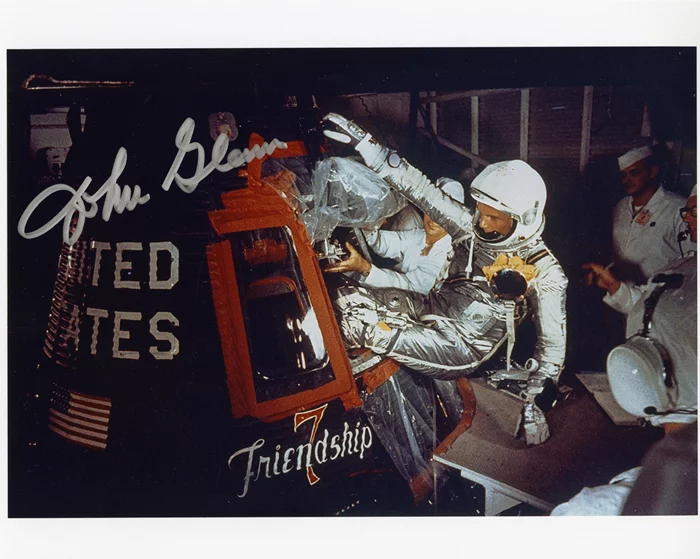 John Glenn autograph