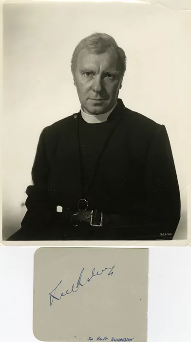Ralph Richardson autograph