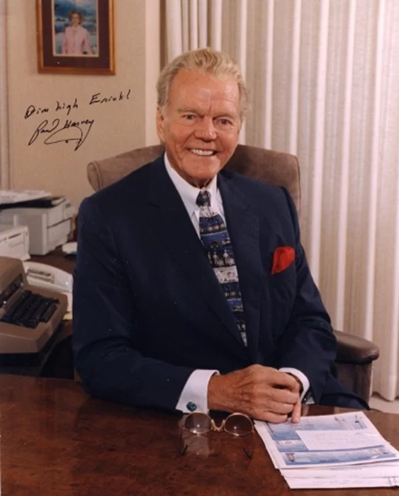 Paul Harvey autograph