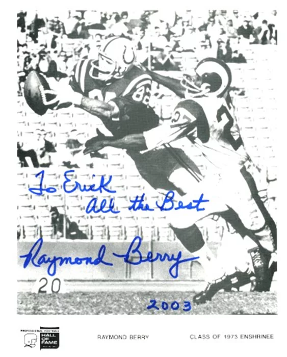 Raymond Berry autograph