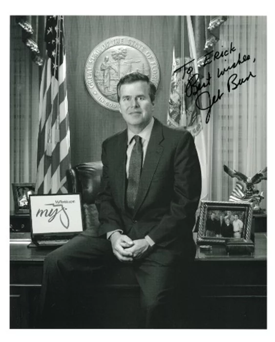 Jeb Bush autograph