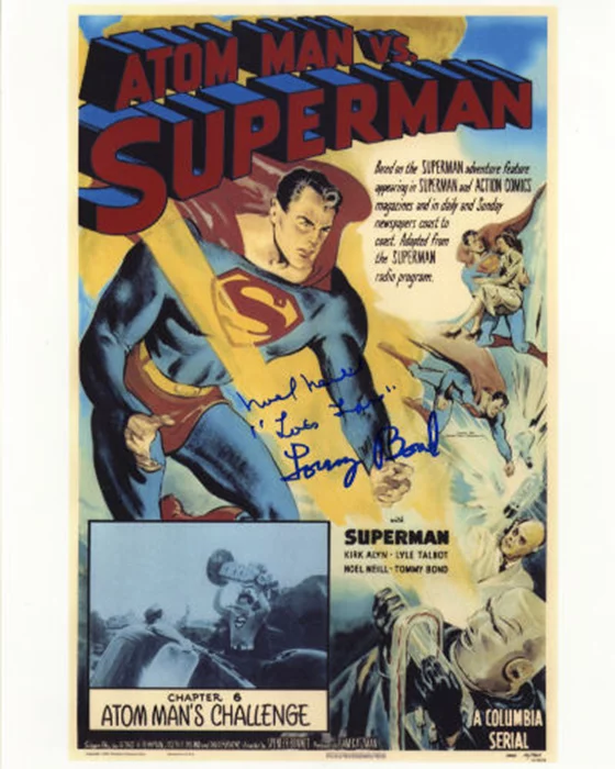 Atom Man vs Superman autograph