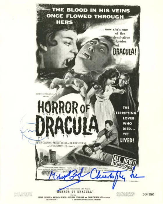 Horror of Dracula autograph