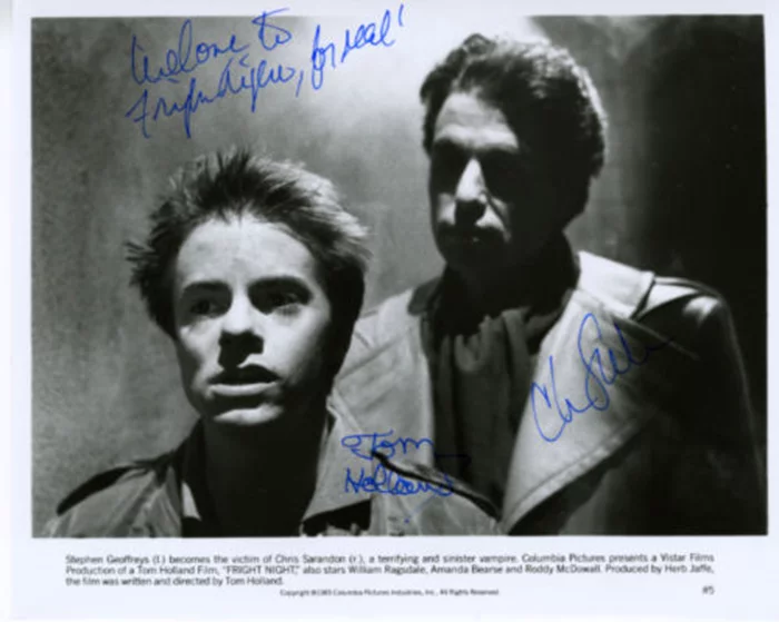 Fright Night autograph