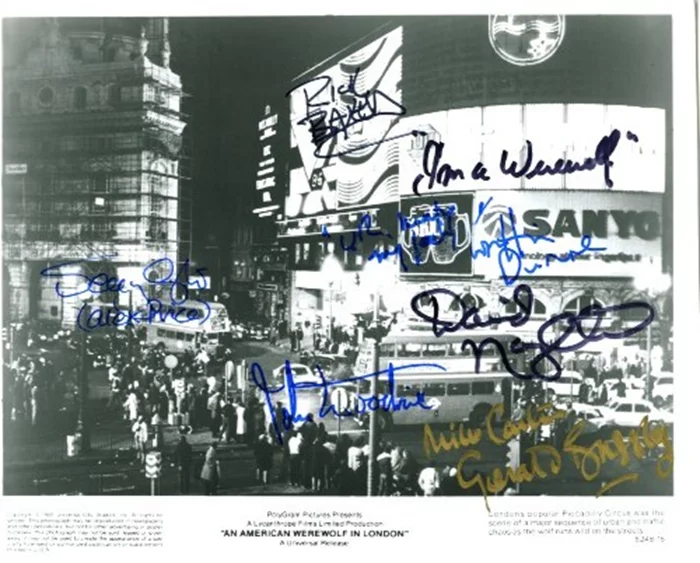 An American Werewolf In London autograph