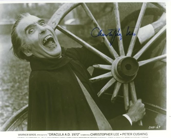 Christopher Lee autograph