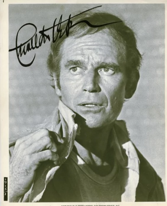 Charlton Heston autograph