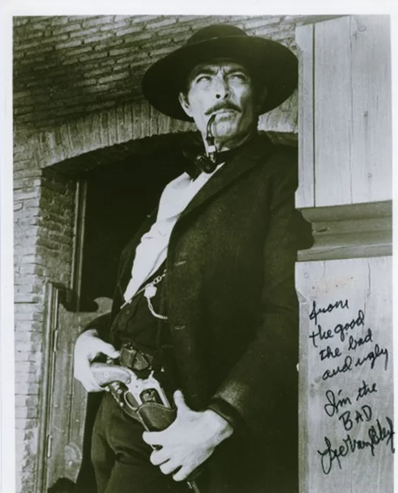 Lee Van Cleef autograph