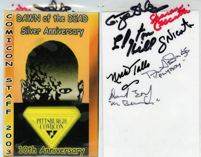 Dawn of The Dead autograph