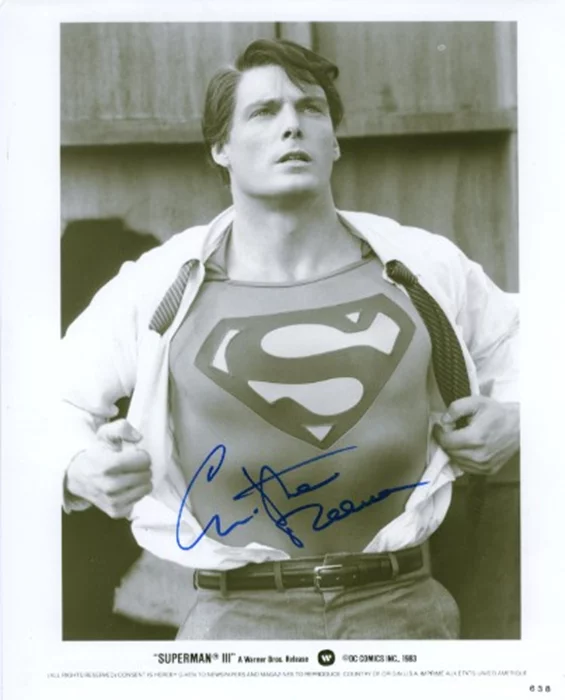 Christopher Reeve autograph