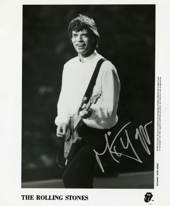 Mick Jagger autograph