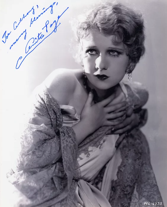 Anita Page autograph