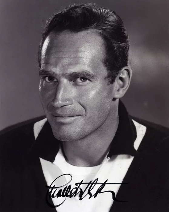 Charlton Heston autograph