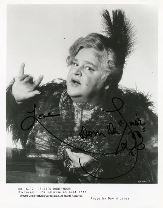 Dom DeLuise autograph