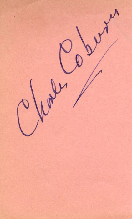 Charles Coburn autograph