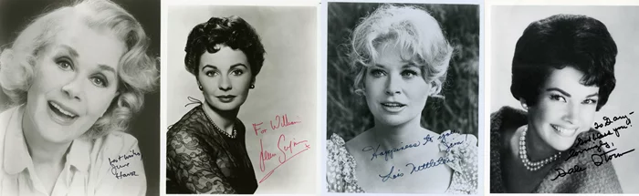 Deceased Actress Lot autograph